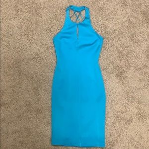 Aqua Body Con cocktail dress